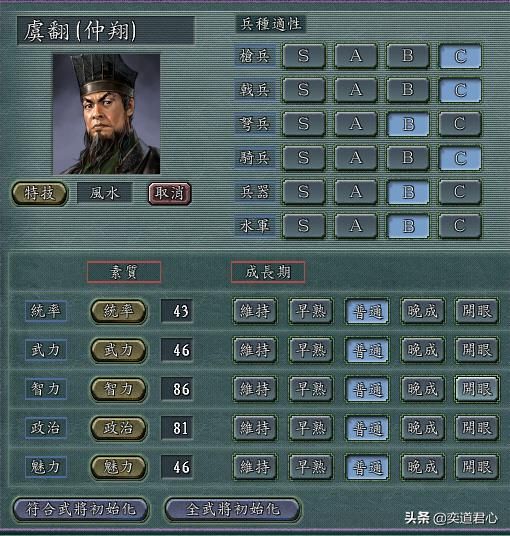 三国志11群雄割据王朗手下有哪些（王朗核心将领极限培养属性一览）