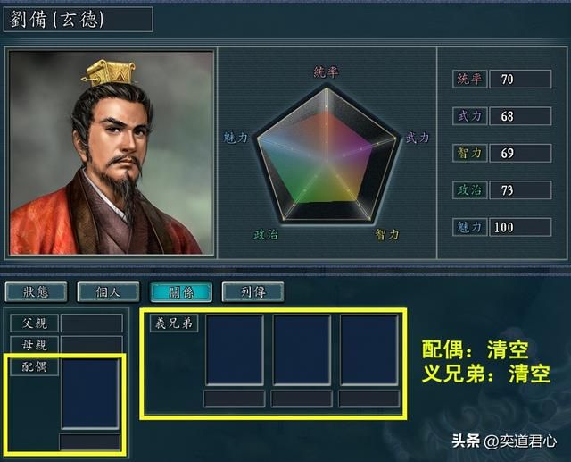 三国志11桃园梦断剧本介绍(刘备诸葛亮势力详细一览)