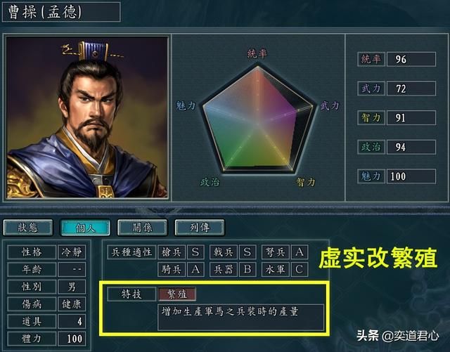 三国志11:盘点九个用编辑器修改特技后的搞笑武将