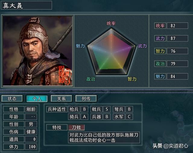 三国志11水浒雷将荡寇陈希真势力介绍(陈希真麾下九名核心将领一览)