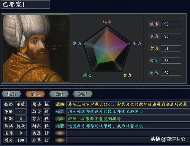 三国志11无尽的野望奥斯曼将领都有谁(奥斯曼核心八大将领一览)