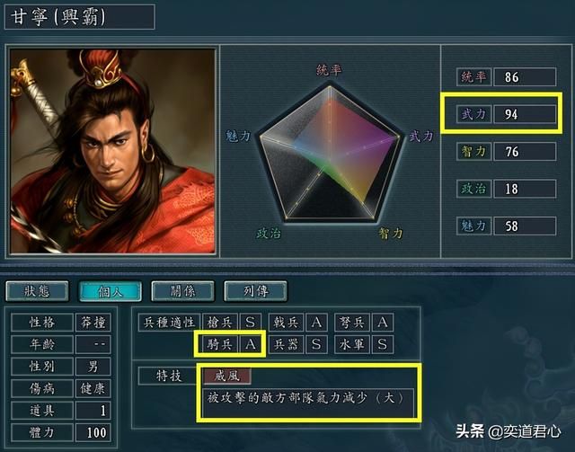 三国志11孙吴最强骑兵将领是谁(九大骑兵武将排名一览)