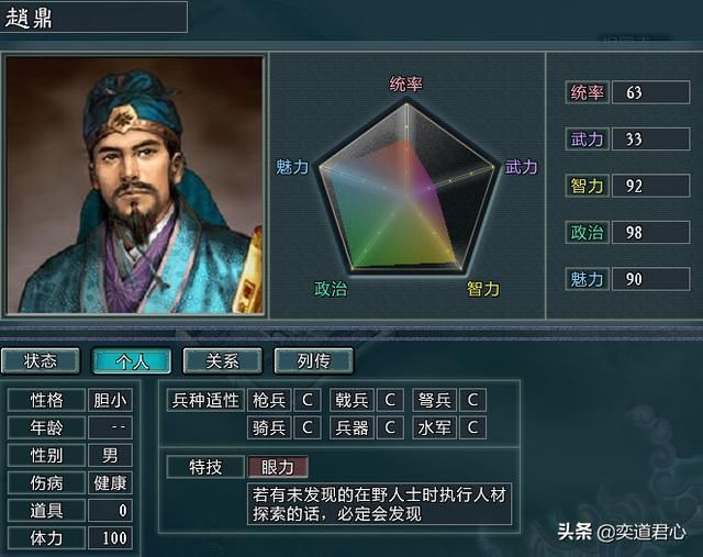 三国志11水浒大宋势力介绍(大宋麾下五大核心将领一览)