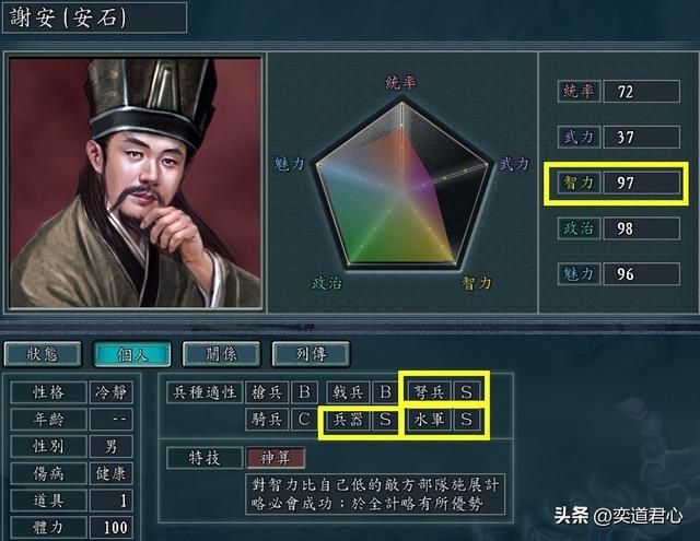 三国志11神算特技武将有哪些(各MOD九大神算武将盘点)