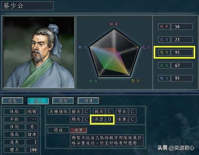 三国志11神算特技武将有哪些(各MOD九大神算武将盘点)