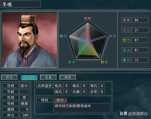 三国志11水浒李懹势力介绍(李懹麾下四大核心将领一览)