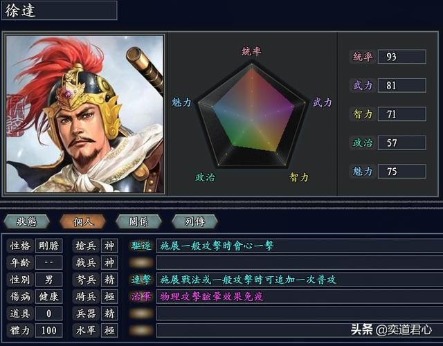 三国志11无尽的野望大明将领都有谁(大明核心七大将领一览)