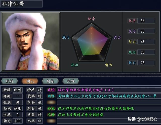 三国志11无尽的野望大金将领都有谁（大金核心七大将领一览）