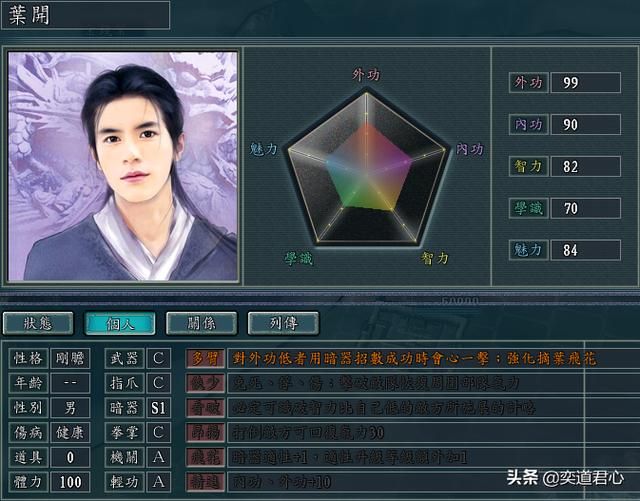 三国志11侠骨留香李园势力介绍（李园核心武将属性一览）