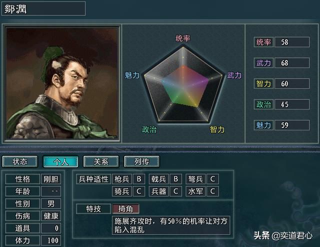 三国志11水浒邹渊势力介绍（邹渊麾下五大核心将领一览）