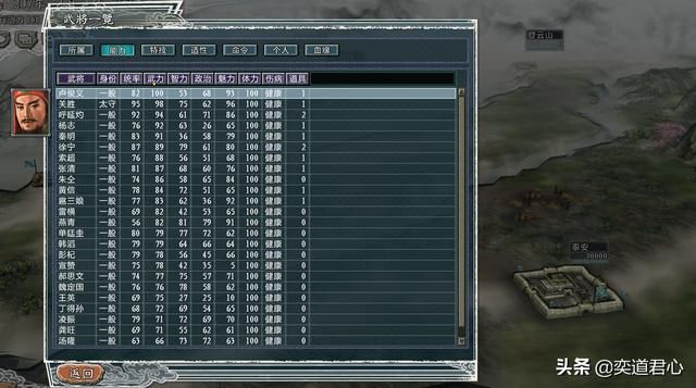 三国志11水浒苟延残喘种师道势力介绍（种师道麾下核心将领一览）
