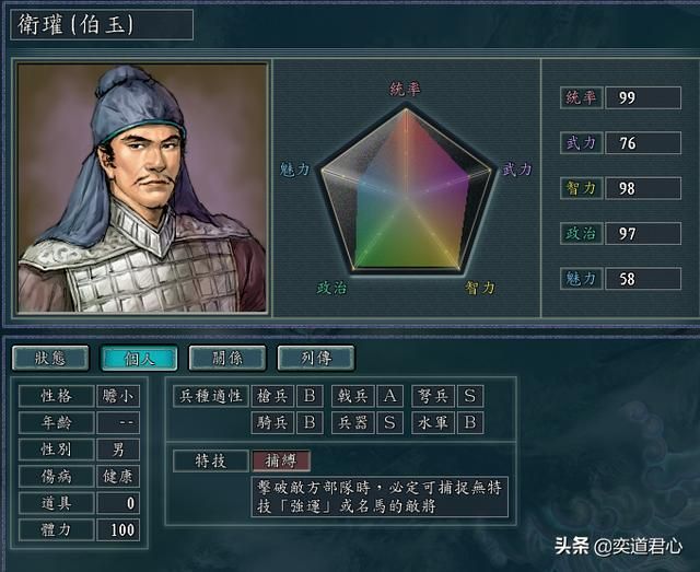 三国志11钟会手下能臣如何培养（钟会八将极限培养属性一览）