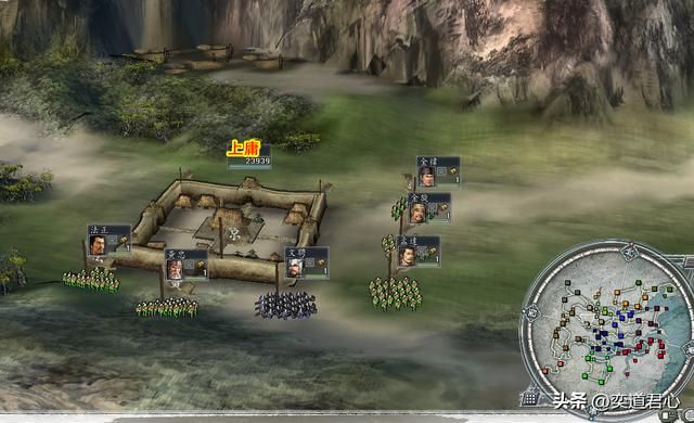 三国志11地域之争剧本介绍09(京兆何进势力开局城池武将一览)