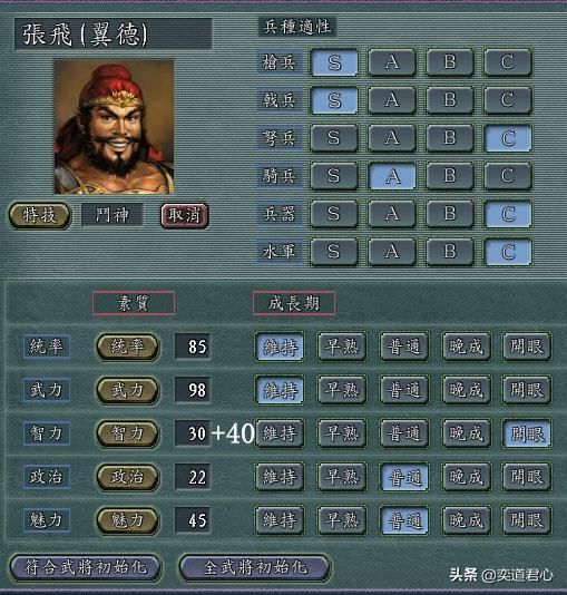 三国志11：盘点那些被游戏严重削弱智力的十个武将