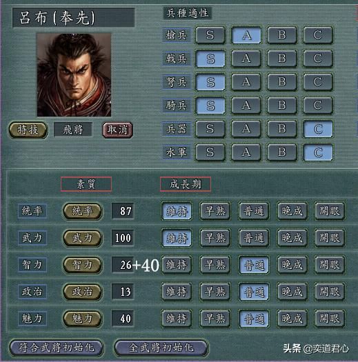 三国志11：盘点那些被游戏严重削弱智力的十个武将