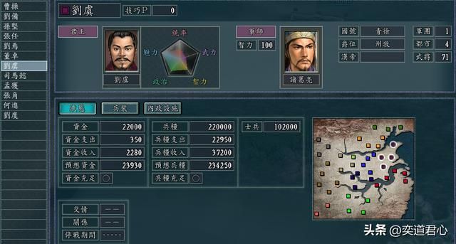 三国志11地域之争剧本介绍04(青徐刘虞势力开局城池武将一览)