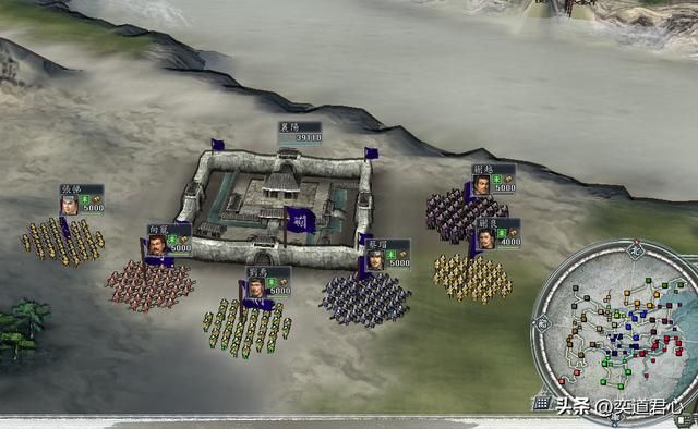 三国志11地域之争剧本介绍08（荆州刘焉势力开局城池武将一览）