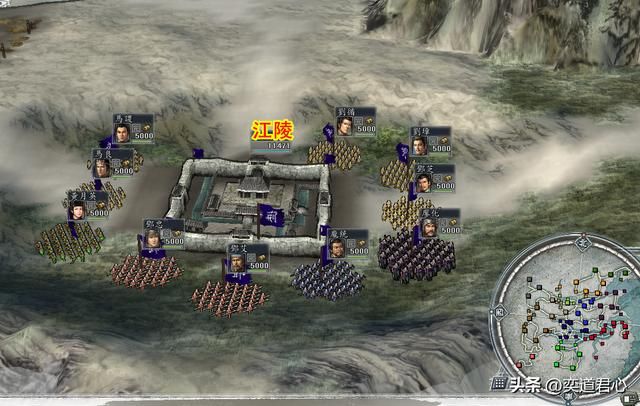 三国志11地域之争剧本介绍08（荆州刘焉势力开局城池武将一览）