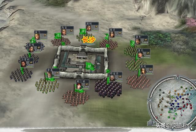 三国志11地域之争剧本介绍08（荆州刘焉势力开局城池武将一览）