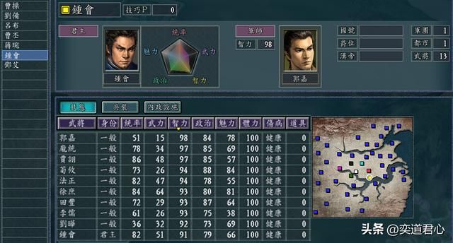 三国志11五维争霸综合篇剧本介绍(各势力麾下武将一览)