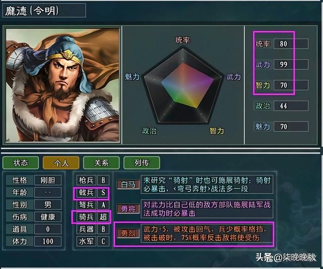 三国志11大浪淘沙_西凉马家顶尖骑兵系的天团阵容全介绍