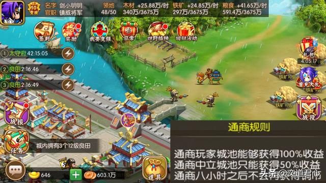 三国游戏萌军天下_这些跑商小技巧你知道吗?