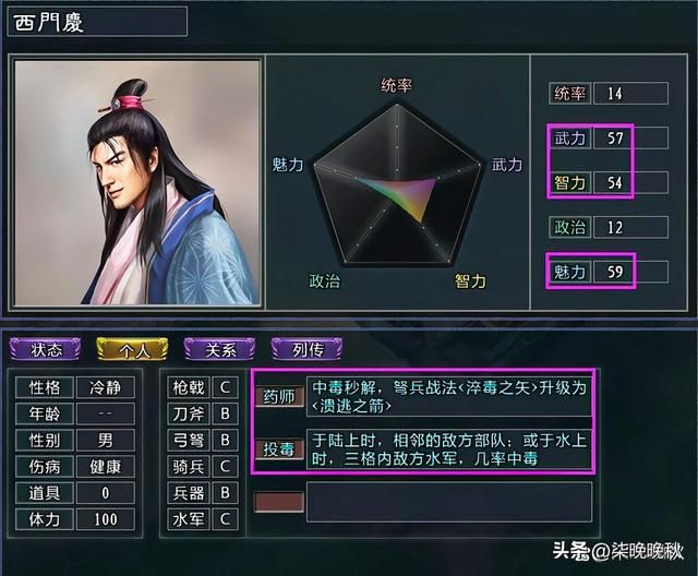 三国志11MOD水浒中的奇葩武将大盘点