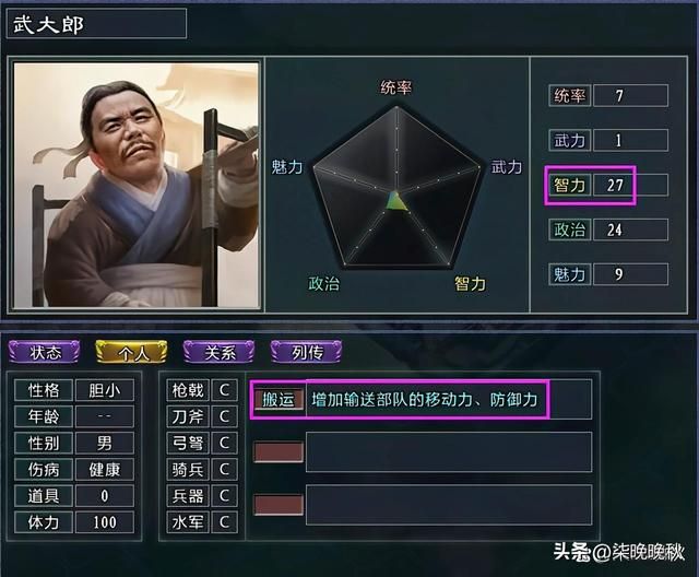 三国志11MOD水浒中的奇葩武将大盘点
