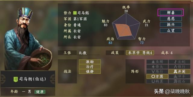 三国志14个性介绍,机智和妙算相加等于半个神机