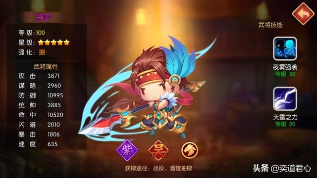 三国游戏萌军天下_东吴阵营的精英紫将盘点