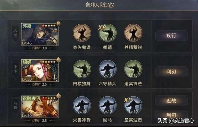 率土之滨祝融夫人这个迅猛的前锋真心值得拥有
