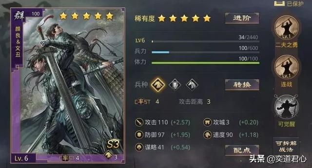 率土之滨“筷子兄弟”颜良文丑合体，两人如胶似漆