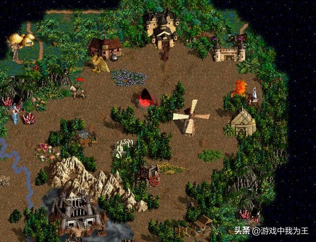 英雄无敌3:这才是有后期大兵团决战潜力的地图!