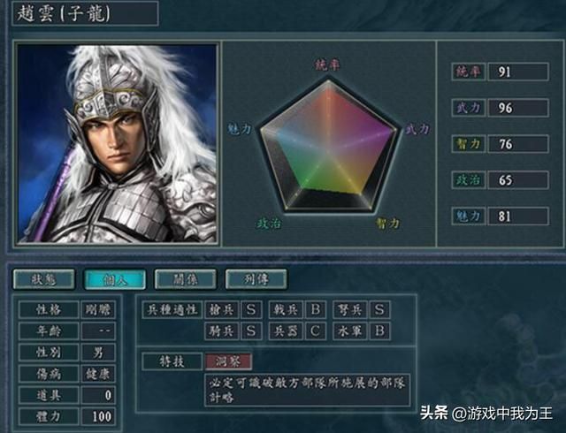 三国志11:五子良将除了于禁其他人只是中层军官!