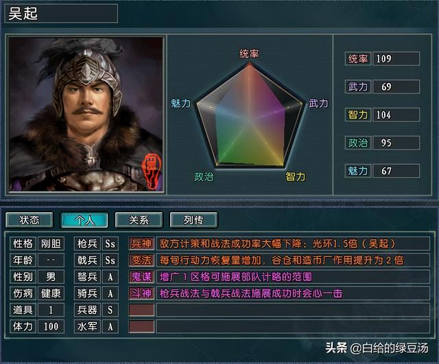 三国志11:真英雄平衡版,顶尖武将还能一队灭国吗?