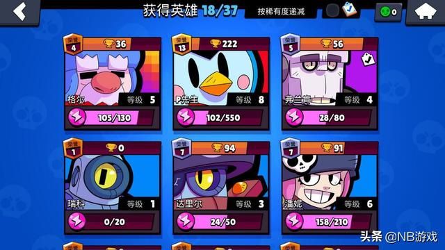 游戏策略:荒野乱斗初期任务,中期提升英雄实力,后期追求竞技