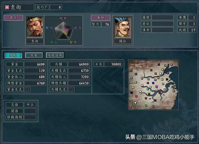 三国志:公孙瓒以外的3个势力无特色或不利