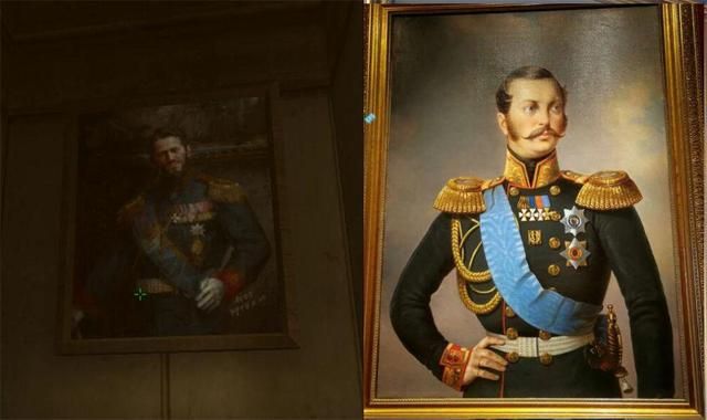 夜幕山庄墙上的谜样挂画,猜猜谜底是谁?