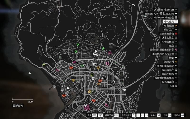 gta5完整地图 带地名带你领略洛圣都的风光