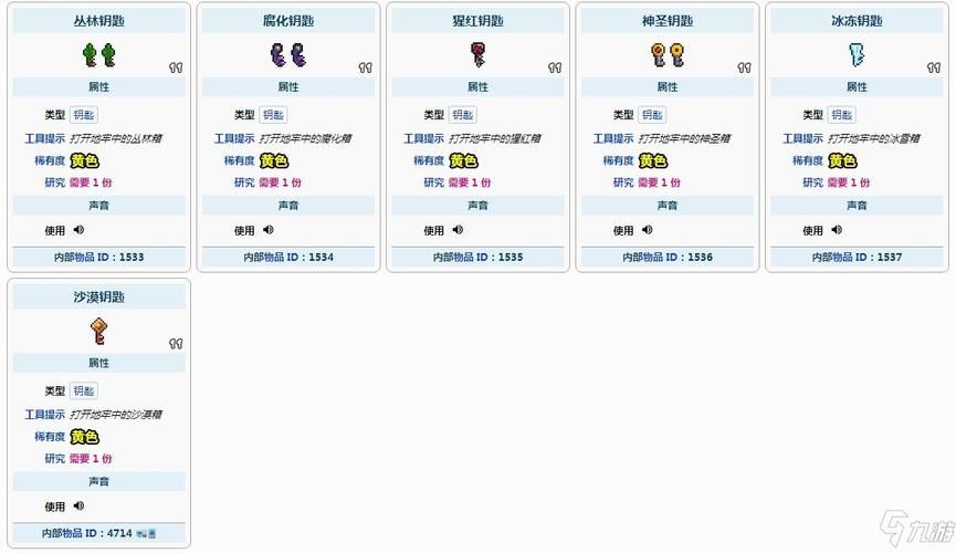 泰拉瑞亚地牢宝箱钥匙怎么获得  地牢宝箱钥匙怎么才能得到