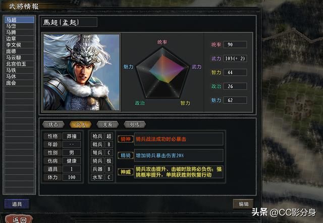 三国志11大浪淘沙5.0：还得是马神：重振西凉铁骑雄风