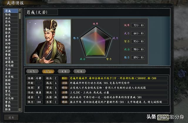 三国志11惊鸿：王佐之才，颍川之光