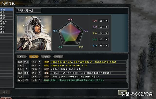 三国志11惊鸿：尊重一下，某家也叫马神