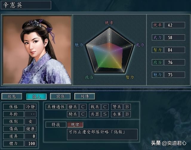 三国志11：天生的女城管不只黄月英，她们几个也值得把器械练到顶