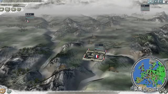 三国志11：法兰西在欧陆上开局控制的六座城市，基本盘无与伦比！