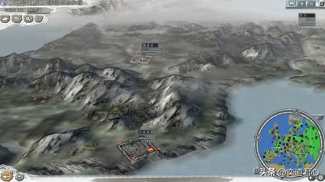 三国志11：法兰西在欧陆上开局控制的六座城市，基本盘无与伦比！
