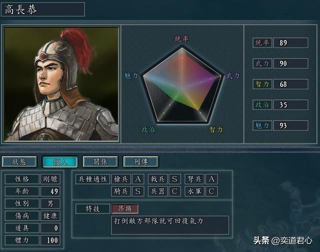 三国志11：双S兵种的古代武将只有十位，他们当中有人被特技坑惨