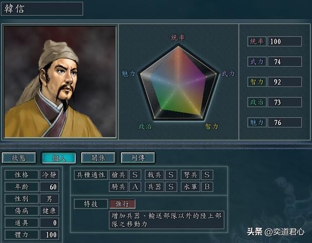 三国志11：双S兵种的古代武将只有十位，他们当中有人被特技坑惨