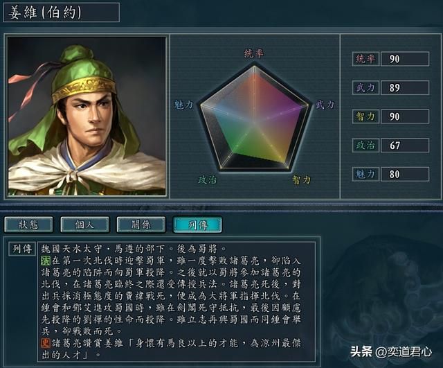 三国志11：诸葛亮死后谁最有资格在游戏里继承北伐，蒋琬不进前五
