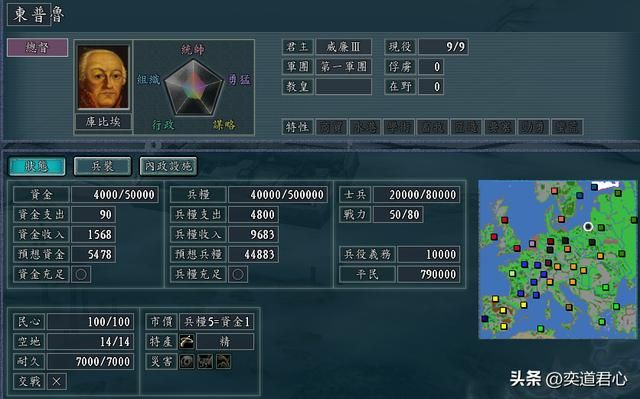 三国志11:中欧小强普鲁士,开局四面都是盟友,先对谁拔刀合适?